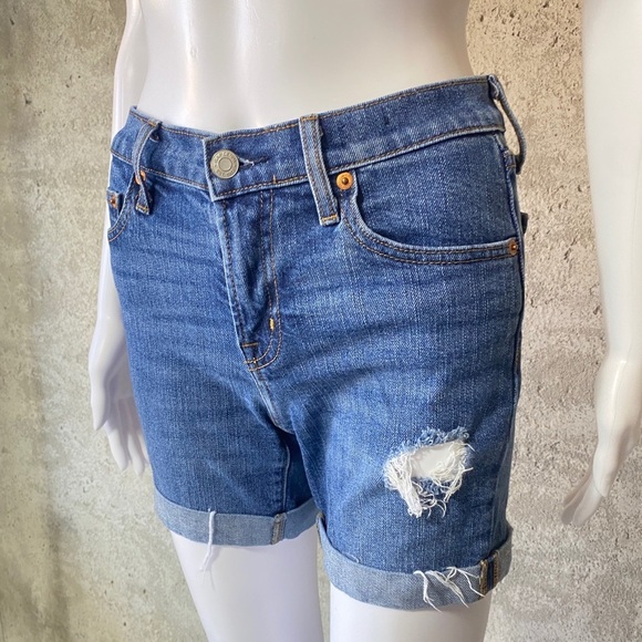 GAP Pants - Gap denim distressed jean shorts